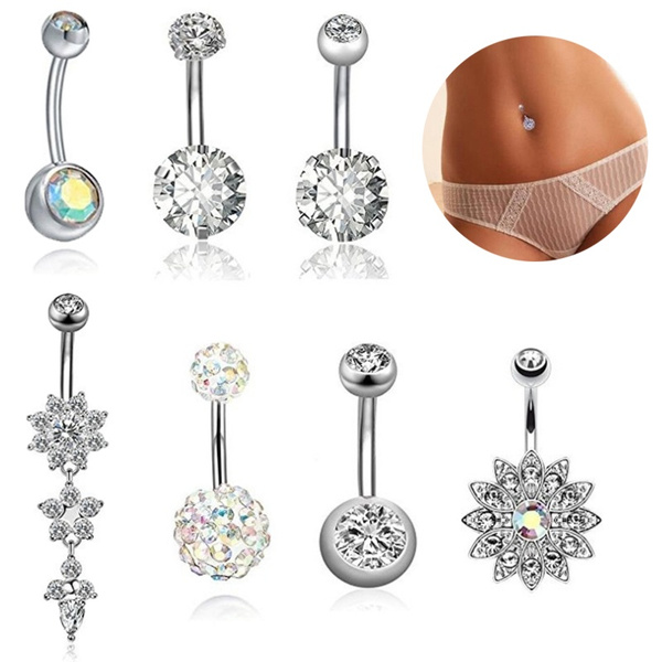 It's a Girl Pregnancy Belly Ring Belly Button Rings & Bars — Belly Bling