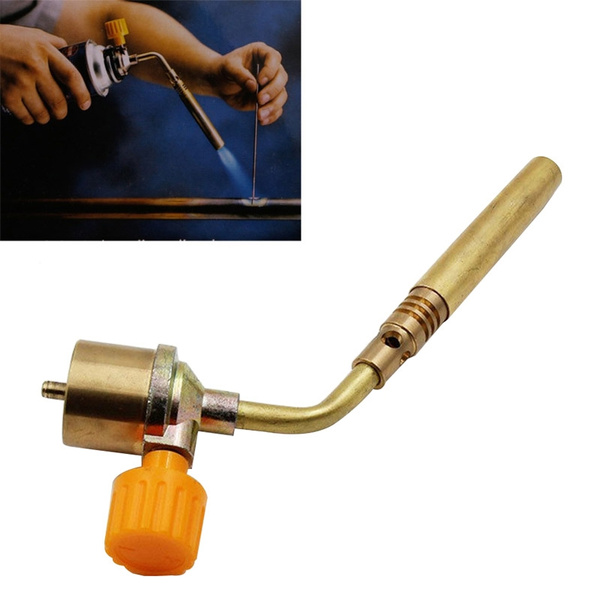 Brass Butane Gas Welding Soldering Pipe Blow Torch Flamethrower Burner