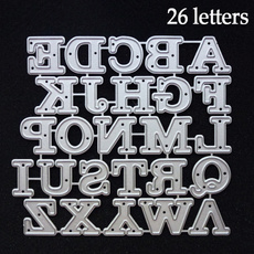 alphabetletter, Scrapbooking, Bold, Metal