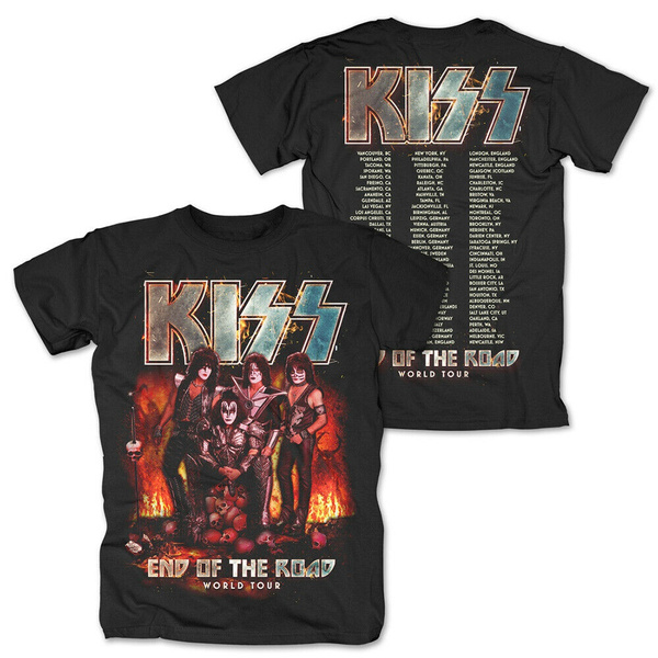 Kiss End of The Road Tour 2019 T-Shirt New