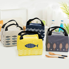 Cartooon Fish Food Insulation Lunch Bag Handbag Picnic Storage Cooler Bag
