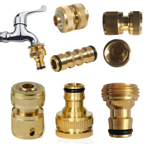 Universal Garden Watering Water Hose Pipe Tap Brass Connector Adaptor Fitting 