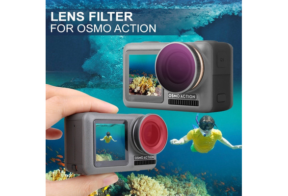 For DJI OSMO Action Sport Camera Diving Red Lens Filter kit Underwater NEW 
