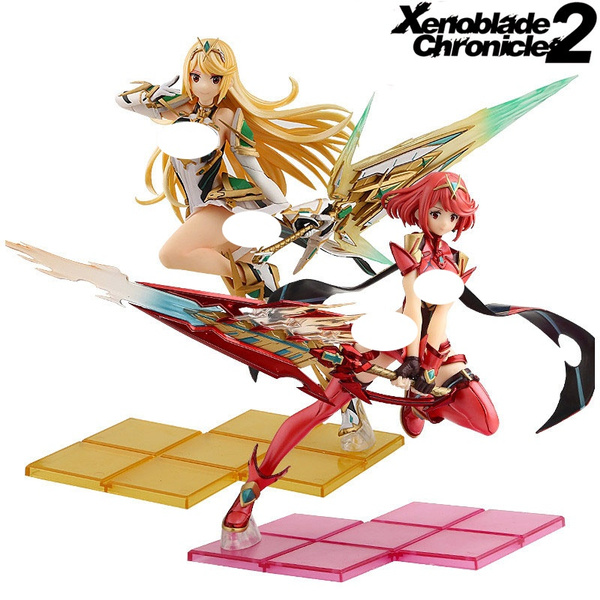 Xenoblade Chronicles 2 Mythra Hikari ＆ Pyra Homura sword 1/7 PVC figure IN BOX 