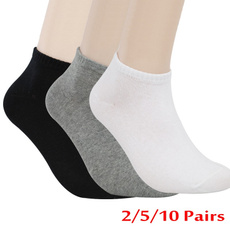 Summer, Cotton Socks, Gray, Breathable