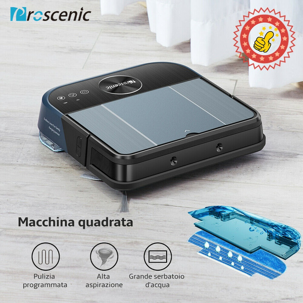Proscenic 880L Robot Aspirapolvere Spazzatrice Wet Mop Navigazione  programmata Pulizia Pattumiera Serbatoio acqua Programma regolabile  Famiglia | Wish