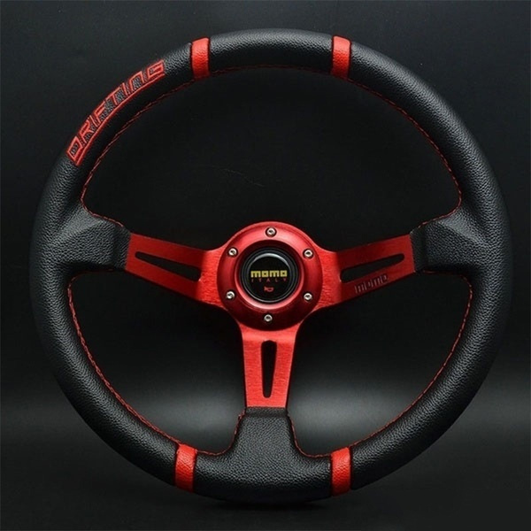 2019 New Universal Fashion 350mm Pvc Car Racing Steering Wheel