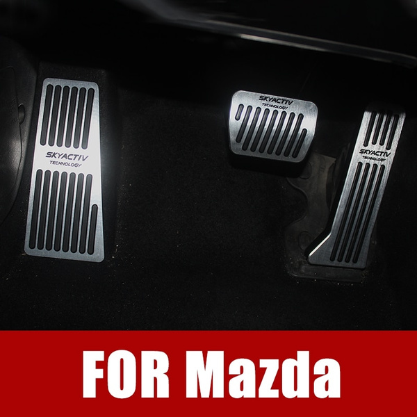 MT 4pc WANWU No Drilling Aluminum Car Foot Rest Fuel Brake AT/MT Pedals for Mazda 3 Mazda 6 CX-5 2013 2014 2015 MT 4pc WANWU No Drilling Aluminum Car Foot Rest Fuel Brake AT/MT Pedals for Mazda 3 Mazda 6 CX-5 2013 2014 2015