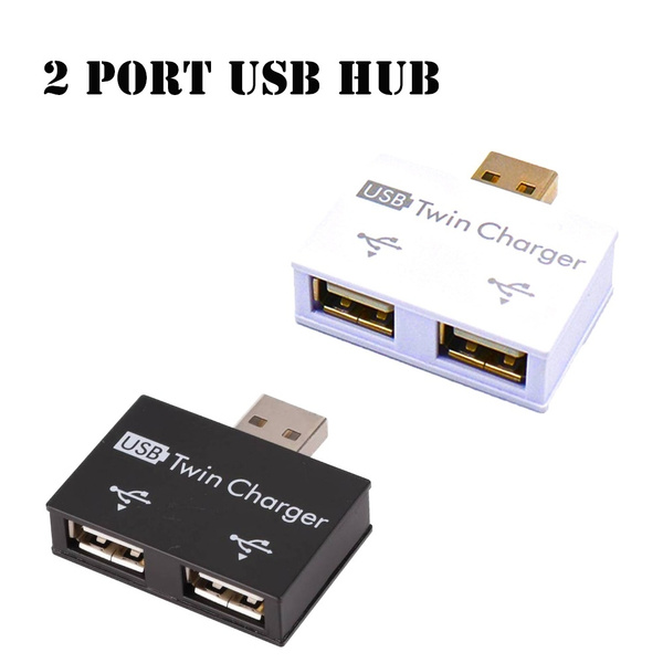 Multi-port Adapter 2 Port USB Splitter Micro USB Power Port USB HUB 