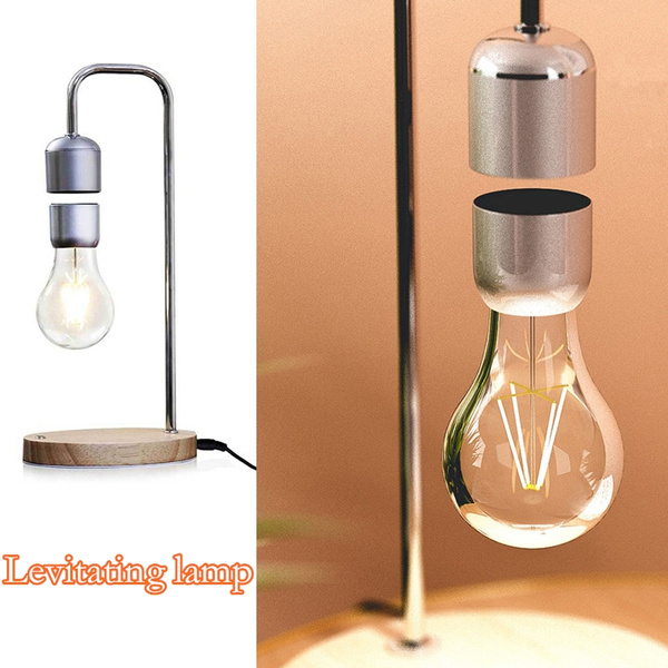 Creative Levitating Light Bulb Table, Large Light Bulb Table Lamp