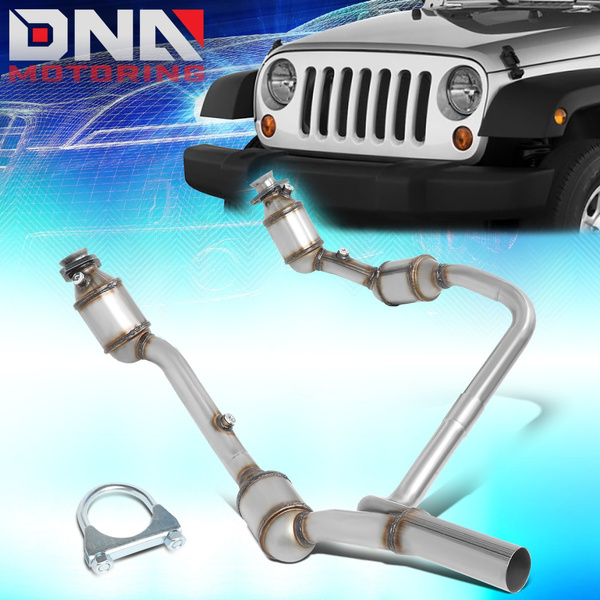 DNA Motoring OEM-CONV-013 For 2007 to 2009 Jeep Wrangler JK  OE Style Catalytic  Converter Front Exhaust Y-Pipe 08 | Wish