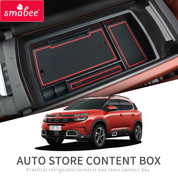 Smabee Armrest Box Storage For Citroen C5 Aircross 2017 2018 2019 2020  Stowing Tidying Car Organizer Internal Accessories C5-Aircross
