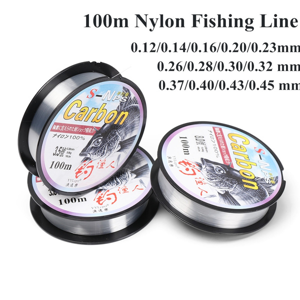 New 1pc 100M Fluorocarbon Japan Fishing Line 0.1-0.45mm 1.6-15.4kg
