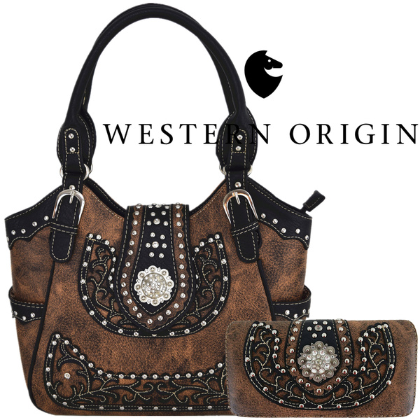 Croc Design Buckle Handbag – westernhandbagwholesale