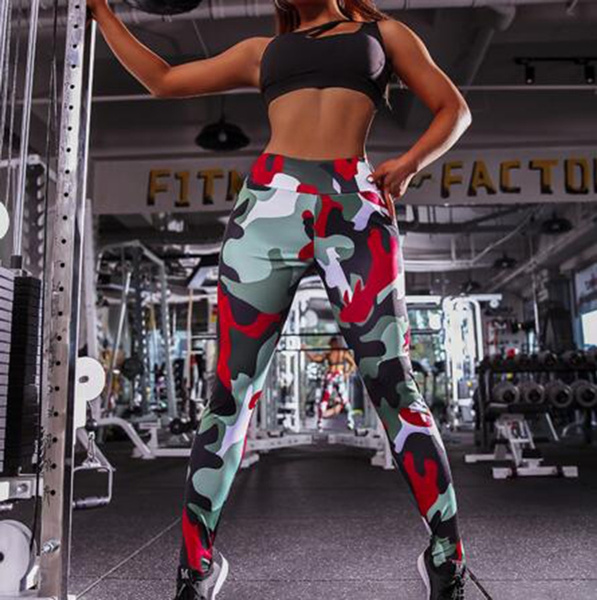 Womens High Waist Yoga Pants Push Up Leggings Compression Fitness Sport Trousers 