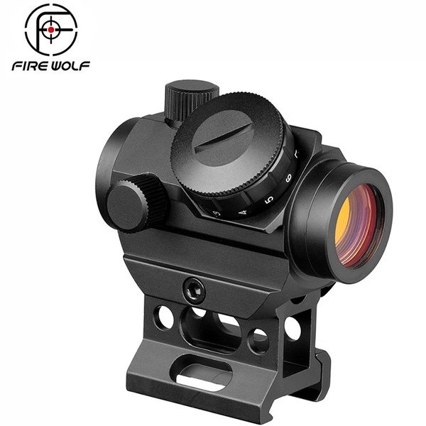 Tactical Red Dot Sight Laser Picatinny Rail Mount 20mm Hunting M1 Airsoft  Sight Red Dot Scope With High Mount Rail