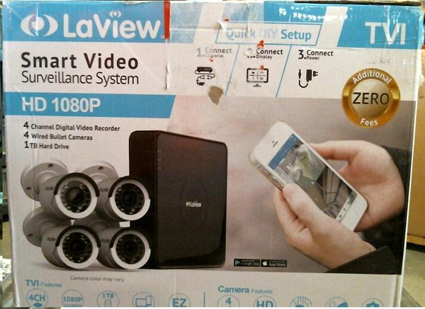 Laview Lv Ktw934hsb4b T1 1080p Hd 4ch Home Video Security Camera System Wish