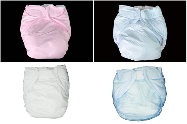 S-M, Pink Haian Reusable Adult Incontinence AIO Diapers 