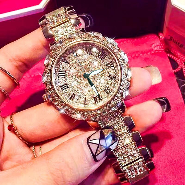 Wristwatches Quartz Watch Women Rhinestone Watches