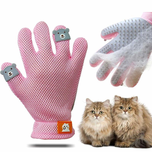 pet shedding and grooming glove