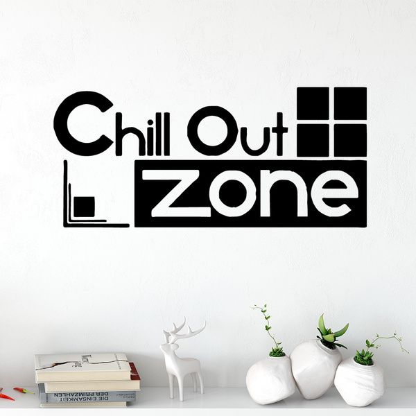Funny Chill Out Zone Quotes For Living Room Door Windows Car Decoration  Letters Wallpaper Many Colours | Wish