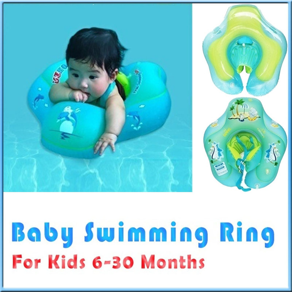 Baby Kids Inflatable Float Swimming Ring Trainer Safety Aid Pool Water Bath Toy 
