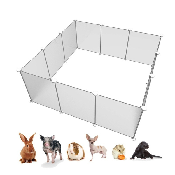 transparent pet playpen