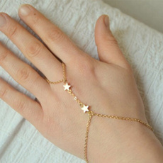Charm Bracelet, Fashion, Star, fingerbracelet