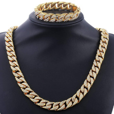 Charm Bracelet, Hip-hop Style, hip hop jewelry, goldplated