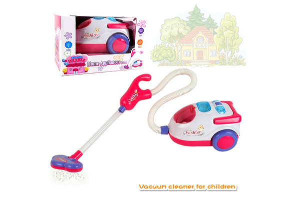 pink toy hoover