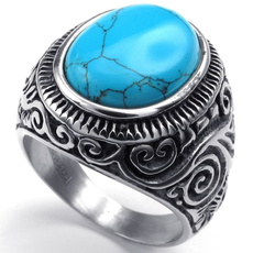 Steel, turquoisering, Turquoise, Stainless Steel