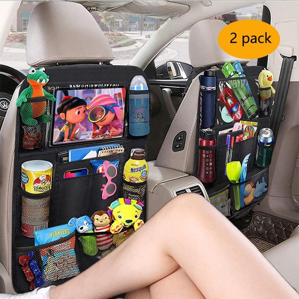 (2 pcs) Multi-Pocket Pouch Car Back Seat Organizer Storage Bag ...