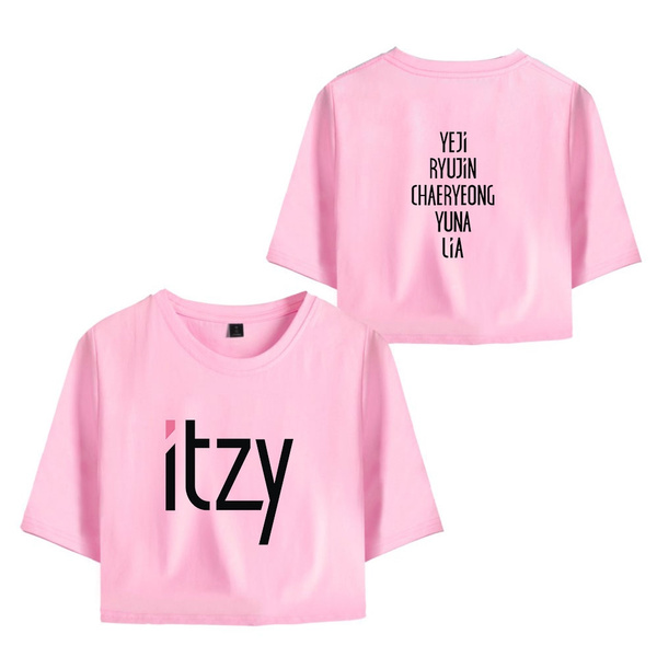 ITZY Women Dew Navel Fashion and Hiphop Cartoon T-shirt Simple Print Cool  and Hiphop Fashion XXS To 4XL Printing Women T-shirts | Wish