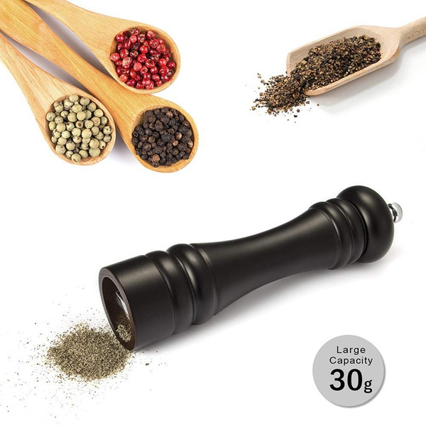 Black Pepper and Spice Grinder, Manual Pepper Mill