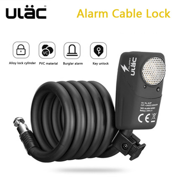 bike lock alarm cable