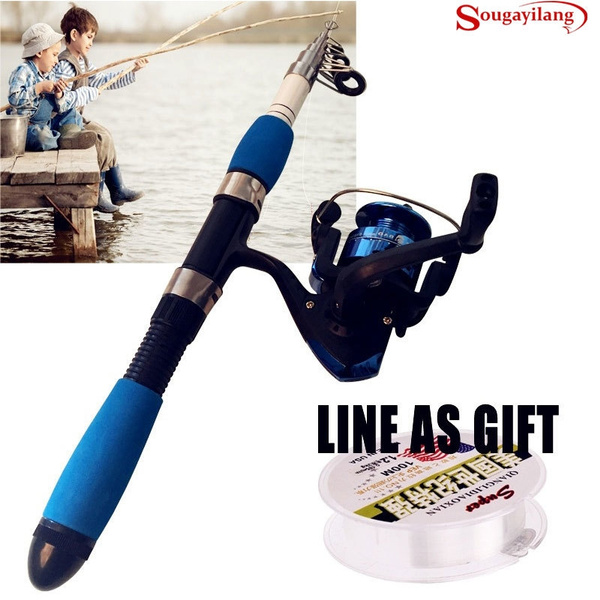 Glass Fiber Fishing Rod and Reel Set Ultra-light Superhard Fishing Pole  with Spinning Reel Fishing Tackle Gear - 100M Fishing Line Free As Gift