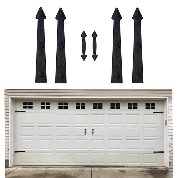 decorative black garage door hardware kit