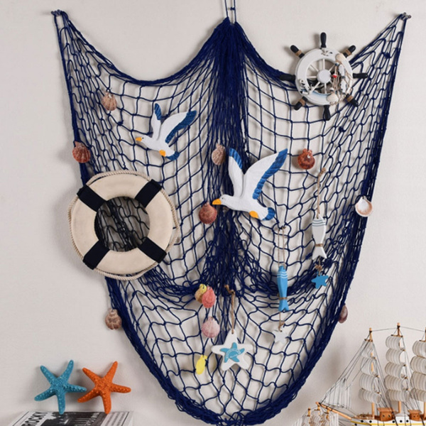 Nautical Seaside Beach Theme Decorative Sea Ocean-Fish Net Home Wall Party Decor 