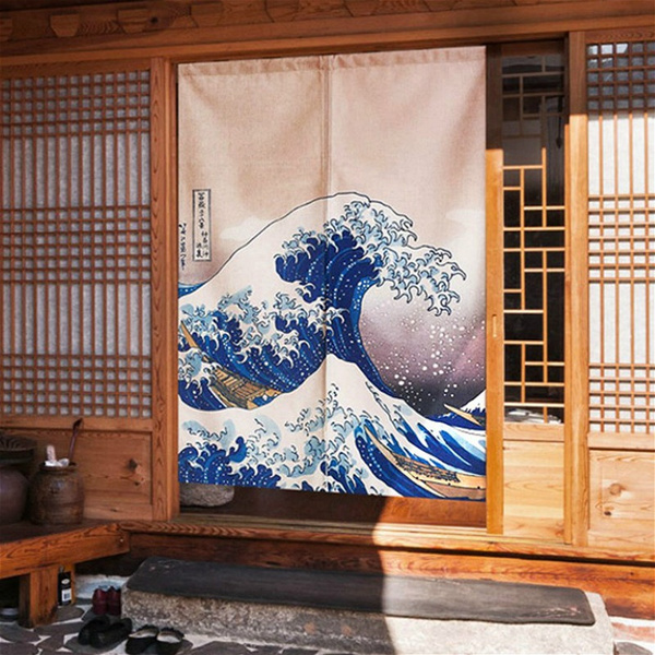 Chinese Door Curtain Feng Shui Fish Doorway Room Divider Kitchen Tapestry Arts 
