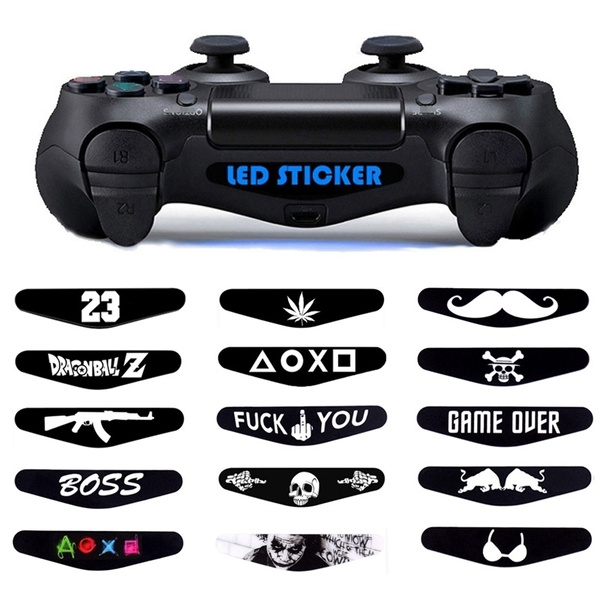 Ps4 Controller Skin for Playstation 4 Sticker PS4 Light Bar Sticker PS4 LED  Stickers Manette Ps4 (10 Styles / Sets)