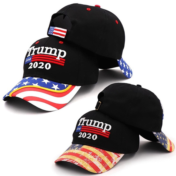 President Donald Trump 2020 USA Flag Star Baseball Cap Hat Make America Great 