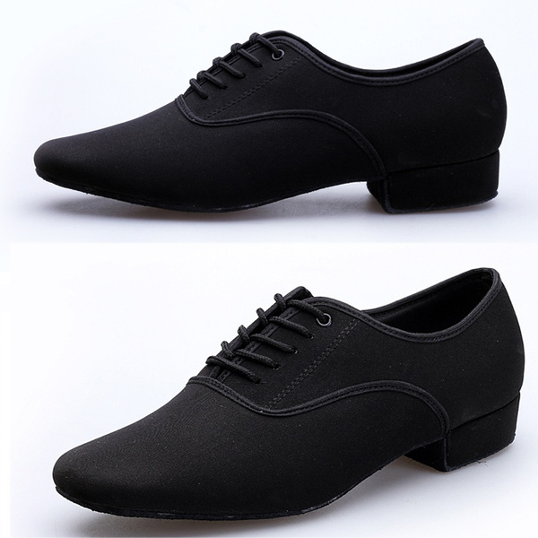 Men Latin Modern Dance Shoes Adult Tango Ballroom Shoes Low Heel Soft Bottom New