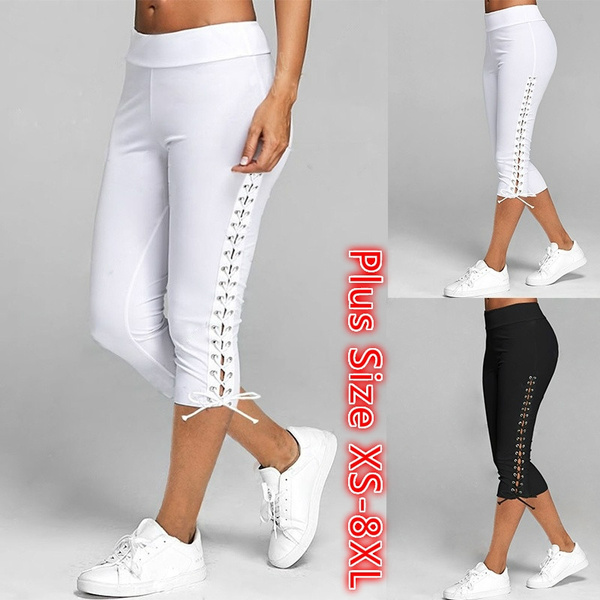 Women's High Waist Skinny Pants Casual Pure Color Yoga Pants Sport Leggings  Women Trousers