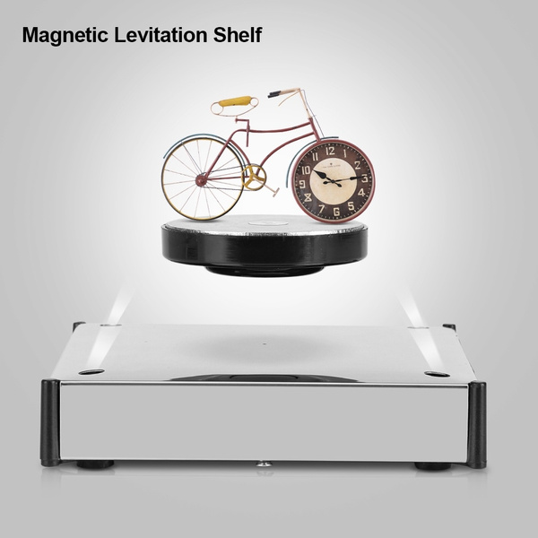Magnetic Levitation Floating Shelf LED Platform 360 Rotating Decoration Display