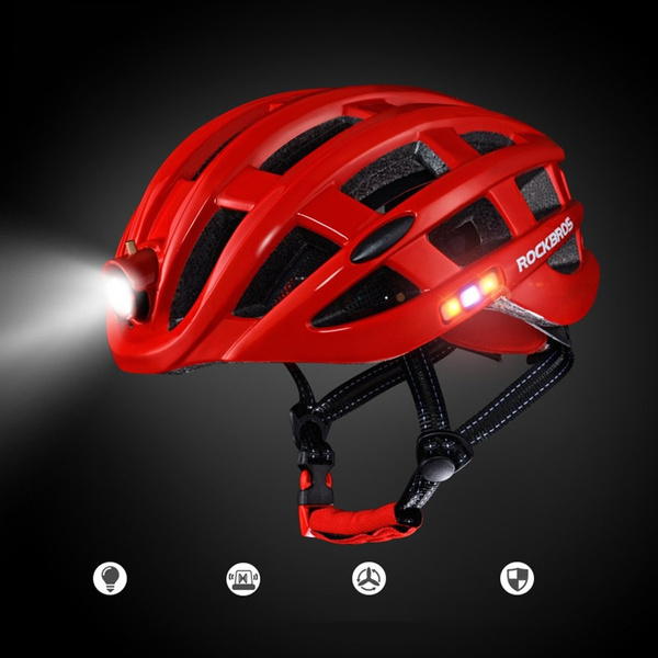 ROCKBROS Outdoor Sports Helmet With Light Mountain Bike Riding Safety  Helmet | Wish