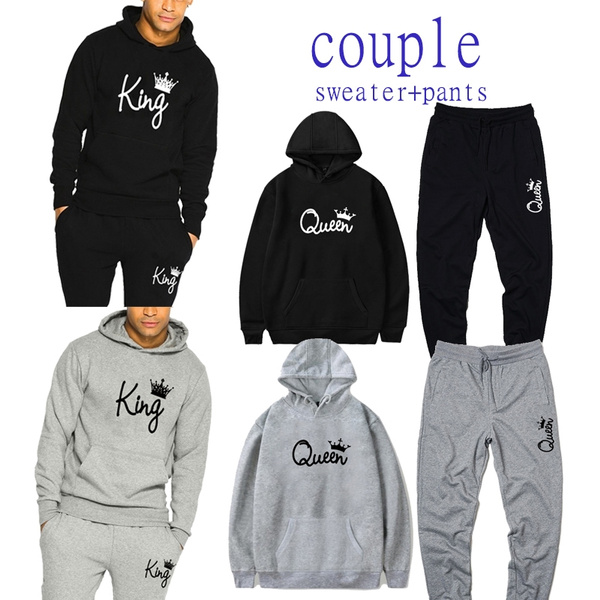 King and queen sweat outfits sale