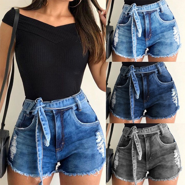 short jeans pants for ladies