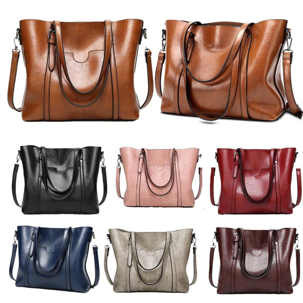 New and America Retro Fashion Cowhide Leather Bags Handbags Women Crossbody Bag Trunk Tote Designer Shoulder Bag Ladies Large Bolsos Mujer | Wish