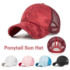 Baseball Hat, meshhat, ponytailhat, Fashion