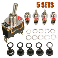 Waterproof Rocker Toggle Switch 12V 24V 10A 20A Lighted 5 Pin ON Off For UTV, ATV, Boat, RV, Car, Truck From Ddmylucky, $25.21